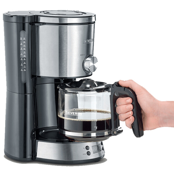 SEVERIN Kaffeemaschine KA 4826, Edelstahl schwarz
