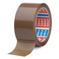 tesa Verpackungsklebeband 64014, 50 mm x 66 m, braun