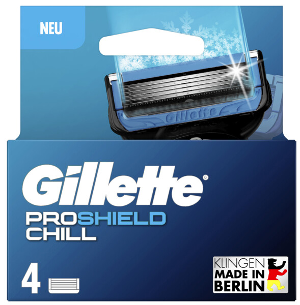 Gillette Ersatzklingen Proshield Chill, 4er Pack