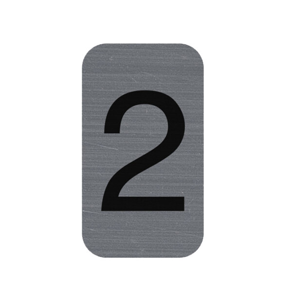 EXACOMPTA Selbstklebeschild Zahl "6", 25 x 44 mm