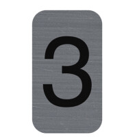 EXACOMPTA Selbstklebeschild Zahl "6", 25 x 44 mm
