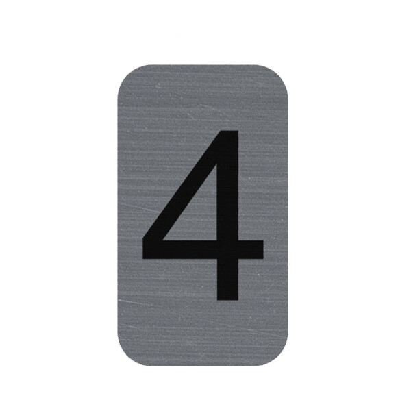 EXACOMPTA Selbstklebeschild Zahl "4", 25 x 44 mm