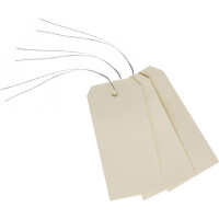 AVERY Warenanhänger, 100 x 51 mm, neutral, mit Draht