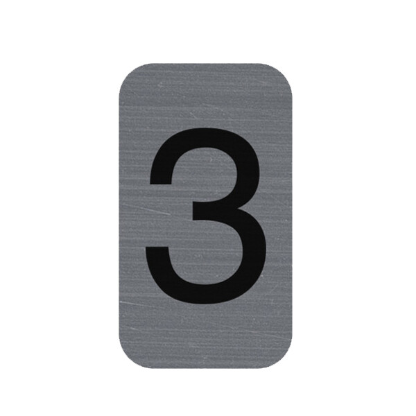 EXACOMPTA Selbstklebeschild Zahl "3", 25 x 44 mm