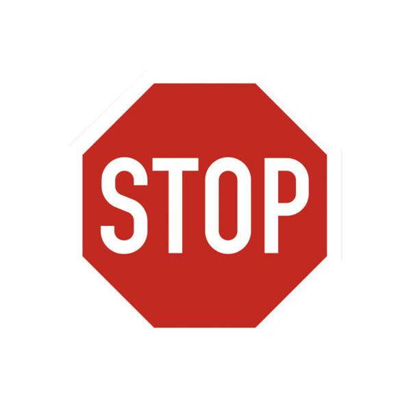 EXACOMPTA Klebeschild Hinweisschild "STOP"