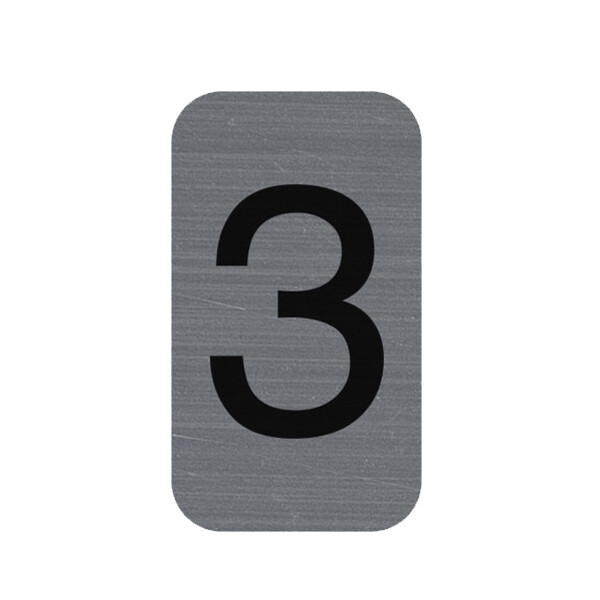 EXACOMPTA Selbstklebeschild Zahl "2", 25 x 44 mm
