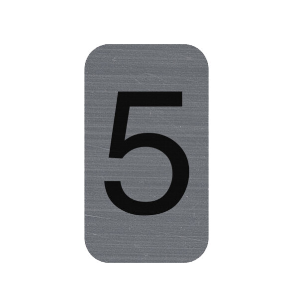 EXACOMPTA Selbstklebeschild Zahl "2", 25 x 44 mm