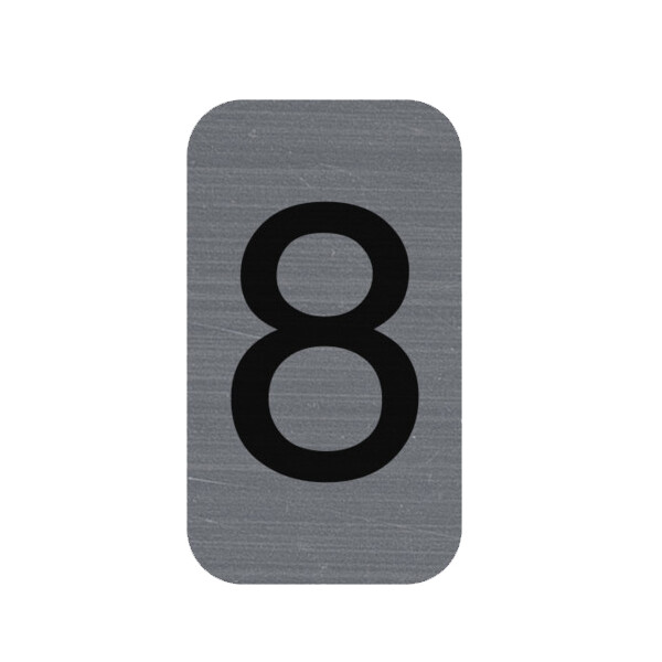 EXACOMPTA Selbstklebeschild Zahl "2", 25 x 44 mm