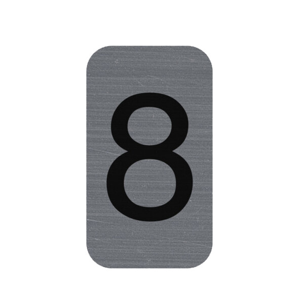 EXACOMPTA Selbstklebeschild Zahl "8", 25 x 44 mm