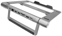 DIGITUS Notebook-Ständer mit USB-C Docking Station, 7-Port