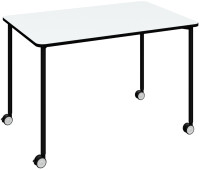 PAPERFLOW Mobiler Tisch FLEX OFFICE, rechteckig, weiß