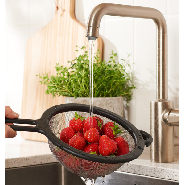 GastroMax K&uuml;chensieb, feinmaschig, Durchm.: 150 mm, schwarz