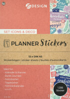 AVERY Zweckform ZDesign Planungs-Sticker "ICONS...