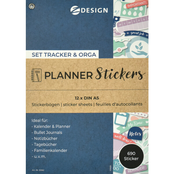 AVERY Zweckform ZDesign Planungs-Sticker "TRACKER & ORGA"