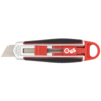 WEDO Safety-Cutter Long Blade, Klinge: 18 mm, rot schwarz