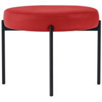 PAPERFLOW Hocker GAIA, rund, Kunstlederbezug, lila