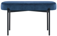 PAPERFLOW Sitzbank GAIA, Größe M, Samtbezug, blau