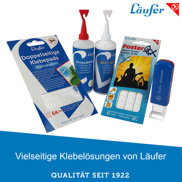 L&auml;ufer Bastelkleber, 100 g, Flasche mit Verstreicher
