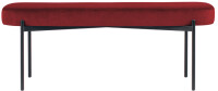 PAPERFLOW Sitzbank GAIA, Größe L, Samtbezug, rot
