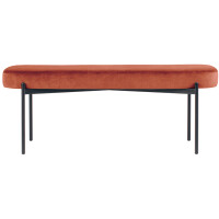 PAPERFLOW Sitzbank GAIA, Größe L, Samtbezug, rot
