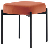 PAPERFLOW Sitzbank GAIA, Größe S, Samtbezug, rot