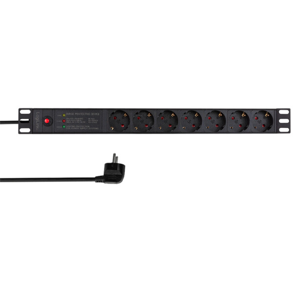 LOGILINK Supporto a parete da 19, 4 U, verticale, nero | Accessori
