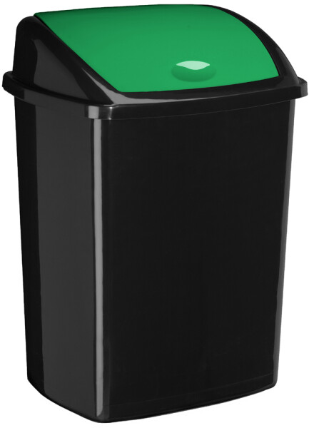 CEP Abfallbehälter ROSSIGNOL, mit Einwurfklappe, 50 L, grün