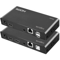 LogiLink HDMI Extender Set über LAN KVM 2xUSB-A 1080p HDCP