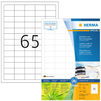 HERMA Universal-Etiketten Recycling, 105 x 48 mm, 80 Blatt