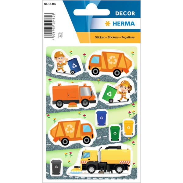 HERMA Sticker DECOR "Müllmann", aus Papier