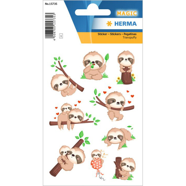 HERMA Sticker MAGIC "Pirat", Transpuffy