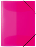 HERMA Eckspannermappe, aus PP, DIN A4, neon-pink