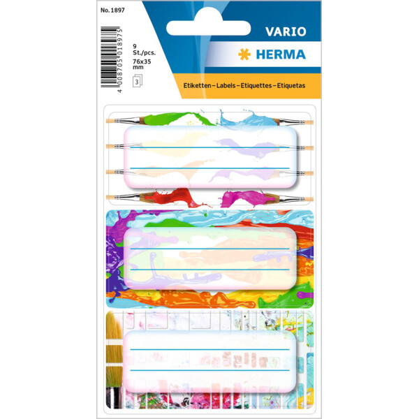 HERMA Buchetiketten VARIO "Pinsel", 76 x 35 mm