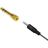 LogiLink Audio-Adapter, 6,35 mm Klinke - 3,5 mm Klinke