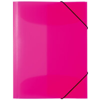 HERMA Eckspannermappe, aus PP, DIN A3, neon-pink