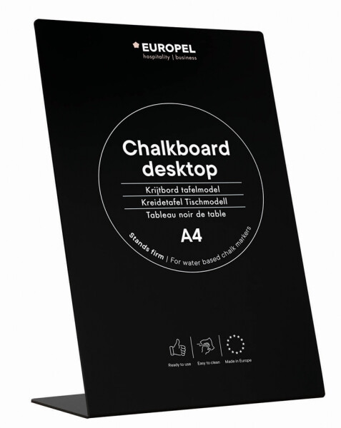 EUROPEL Tischaufsteller L-Standard, DIN A6, schwarz