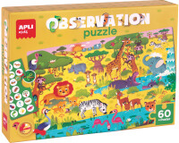 APLI kids Beobachtungspuzzle Junior "Die Savanne", 60 Teile