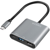 LogiLink USB 3.2 Gen 1 Adapterkabel, grau schwarz