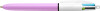 BIC Druckkugelschreiber 4 Colours Fun, rosa weiß