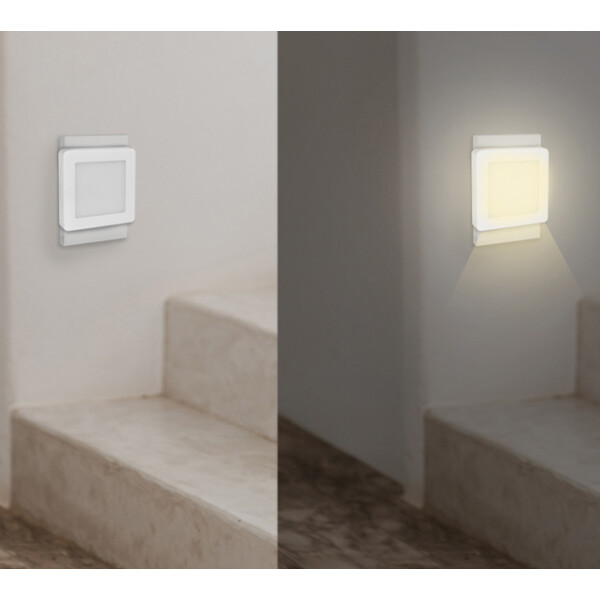 LogiLink LED-Orientierungslicht mit Dämmerungssensor, weiß