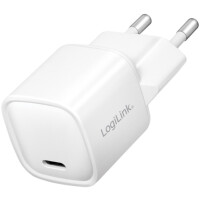 LogiLink USB-Steckdosenadapter, 1x USB-C PD, weiß,...