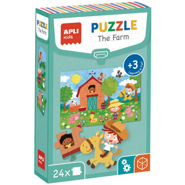 APLI kids Lernpuzzle "The Farm", 24 Teile