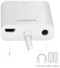 LogiLink 1.4 HDMI Adapterkabel, 150 mm, weiß