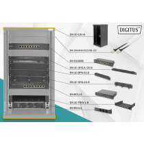 DIGITUS 10" Netzwerk-Set, 12 HE, (B)312 x (T)300 mm,...