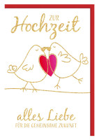 SUSY CARD Hochzeitskarte "Täubchen"