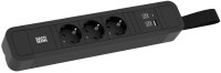 BACHMANN Steckdosenleiste PRIMO 2 mit Schlaufe, 3-fach + USB