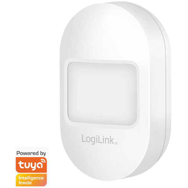 LogiLink Wi-Fi Smart Bewegungsmelder, Tuya kompatibel, weiß