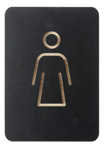 EUROPEL Piktogramm "WC Damen", schwarz