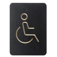 EUROPEL Piktogramm "WC Herren & Damen", schwarz
