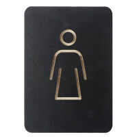 EUROPEL Piktogramm "WC Herren & Damen", schwarz